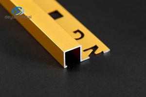 China Anodized Aluminium Edge Trim Profiles With Hole Punched 0.7-2mm Thickness wholesale