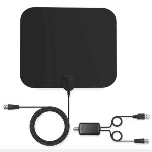 China Indoor Tv Antenna 50 Miles Amplified Hd Digital Adapter with IEC Connector 30g Weight wholesale