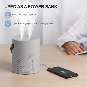China 4000mAh Battery Ultrasonic Air Humidifier 1.1L Mini USB Cool Mist Humidifier wholesale