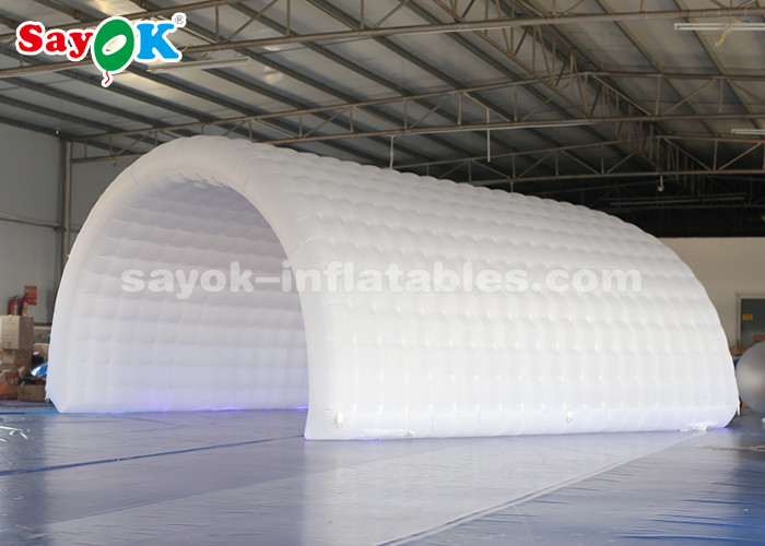 Air Tent Camping 6*3*3m White Inflatable Tunnel Tent Durable Oxford Cloth For Event Easy To Clean