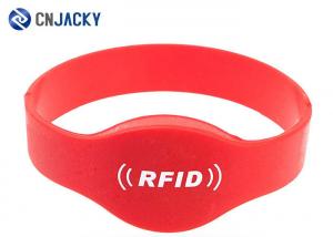 Reusable Silicone NFC RFID Wristband Waterproof , RFID Bracelet For Swimming Pool