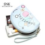 Simple Black L20*D7*H12 Cm PU Cosmetic Bag For Ladies