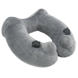 China Travel Use Neck Air Pillow With Carrying Pouch , Blow Up Airplane Pillow wholesale