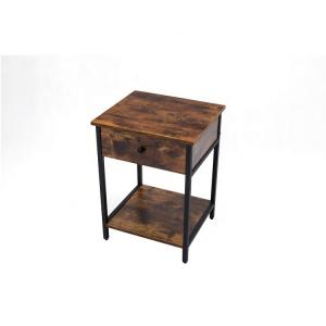China Customized Metal Timber Bedside Table Organizer Cabinet on sale