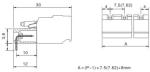 Male connectors with right angle solder pins Pitch: 7.5mm/0. 295 in