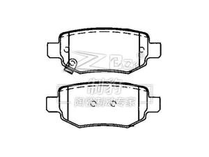 China Chery A3,Ceramic Brake Pad,D1673,M11-3502090,R wholesale