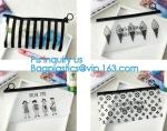 underwear packing slider zipper bags with hanger, Cosmetic k clear bubble bags,