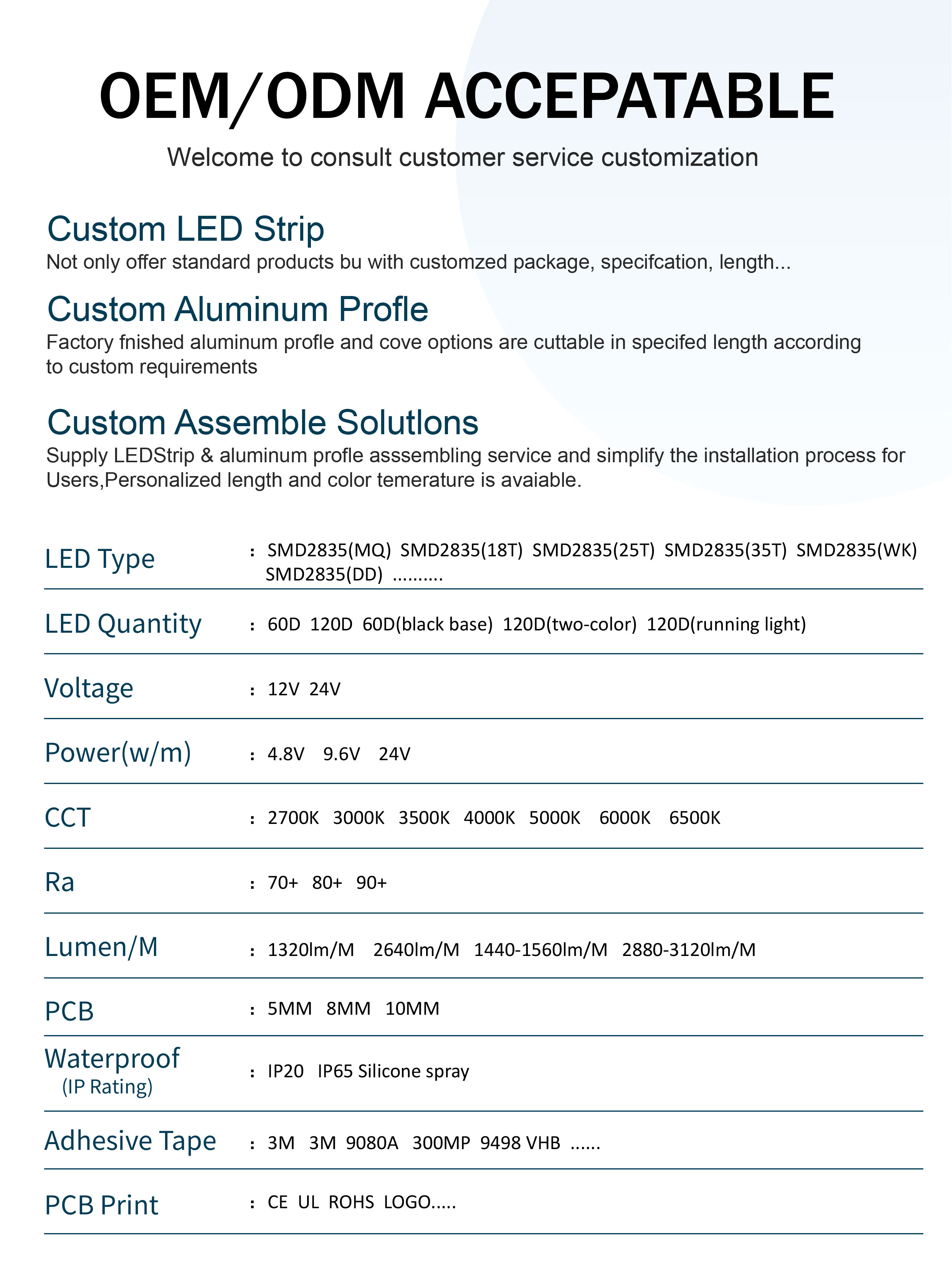 120leds 8mm Red One light one cut Electroplate flexible SMD2835 Led Strip Light 5v