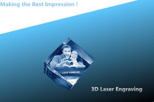China CRYSTAL 3D laser engraving/crystal photo frame/photo frame/laser engraving photo frame on sale