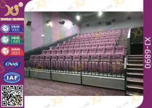 China Fabric Cover Folding Home Theater Seats With Rocking Back Amphitheater Chair on sale