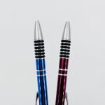 Classical Aluminum Anti Slip Pressing Ballpoint Pen With Printing logos