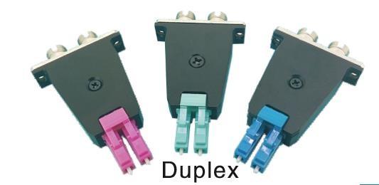 FC to LC male to female duplex/simplex hybrid fiber adapter, singlemode, plastic