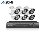 1080P 6 Camera Surveillance System Night Vision Cctv Kit IR Distance 30M