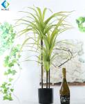 Dracaena Cinnabari Artificial Potted Plants , Green Dragon Tree Bonsai