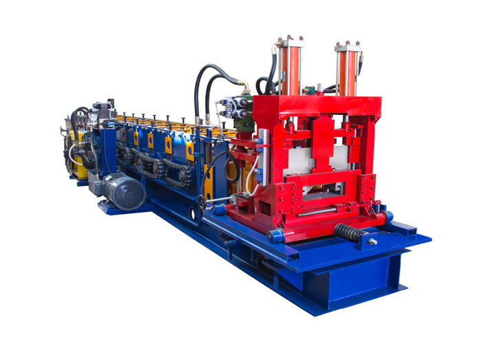 Weight 11 Ton C Channel Rolling Machine , C60-250 Steel Roof Roll Forming Machine