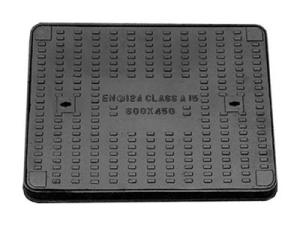 China Clear Opening Rectangular Manhole Cover Ductile Iron Sand Casting Bitumen / Epoxy Painting wholesale