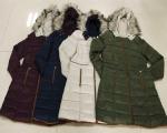 Breathable White Womens Reversible Padded Parka Strong Wear Resisting