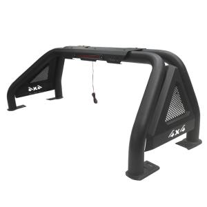 China Powder Coating Toyota Hilux Roll Bar Matte Surface Steel With Brake LED Light wholesale