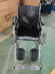 Elderly Care Folding Transport Wheelchair With Detachable Desk Armrest Elevating