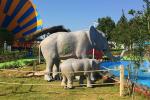 Water Resistant Animatronic Animals , Amusement Park​ Emulational Elephant