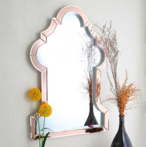 China Customized Shaped Lounge Wall Mirrors , Custom Wall Mirrors For Bathroom on sale