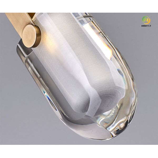 Brass crystal Nordic Pendant Light E14 without contain light source