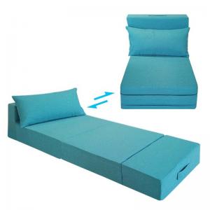 China Folding Sofa Bed with Pillow Convertible Chair Floor Couch & Sleeping Mattressfor Living Room wholesale