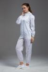 Food Processing Garment Resuable Combed Fabric yellow hooded jacket and pants