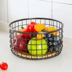 Modern Design Kitchen Organizer Iron Wire Basket For Storing Sundries Countertop