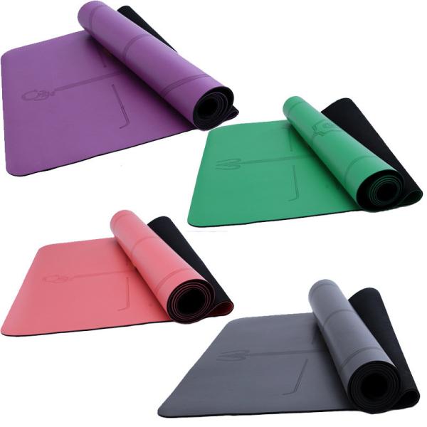 Natural Rubber Yoga Mat/Exercise Mats, Non toxic Rubber Gym Excercise Fitness