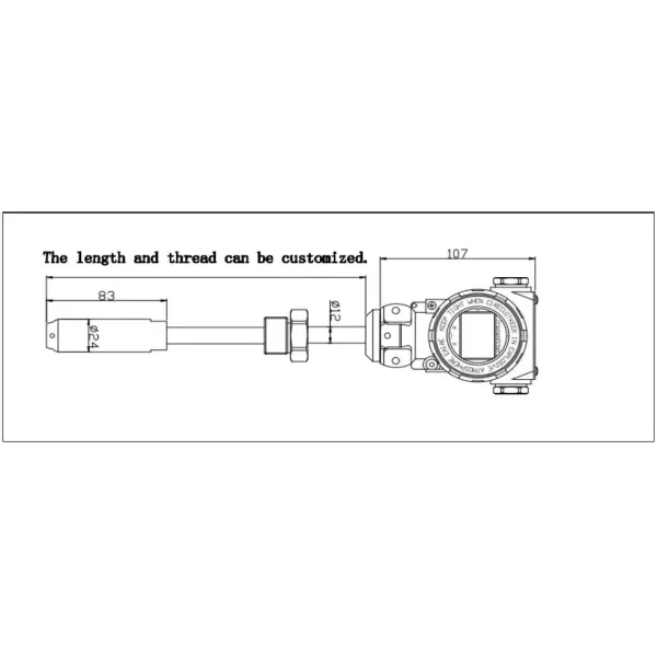 BH93420-I Special Medium Level Sensor Liquid Pressure Transmitter Liquid Level Transmitter