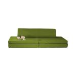 Folding Convertible Modular Play Sofa Polyester Fabric Foam Play Furniture