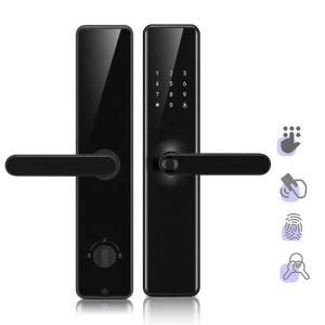 China Waterproof Tuya Wifi Door Lock With Fingerprint And Password wholesale