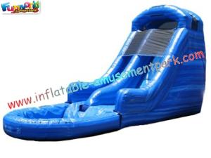 China Commercial grade 0.55mm PVC tarpaulin Double Outdoor Inflatable Water Slides for Kids wholesale