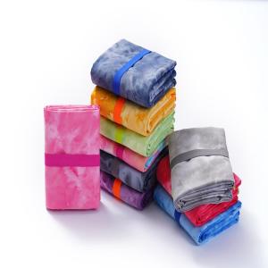 China Customized Absorb Water Soft Quick Drying Microfiber Double Dyeing Microfiber Sports Towel for Adult 80x160cm wholesale