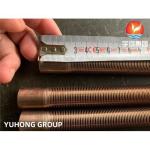 Low Fin Tube ASME SB111 C70600 Copper Nickel Alloy Base Tube
