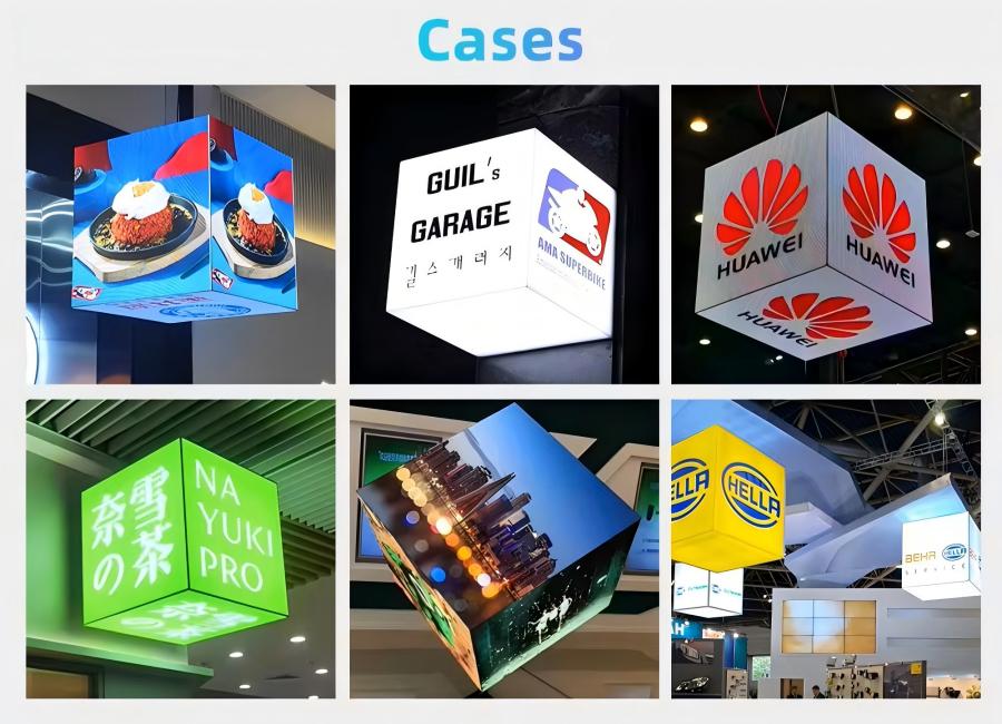 Cube LED Display/Rubik's Cube LED display screen/Cube led video display