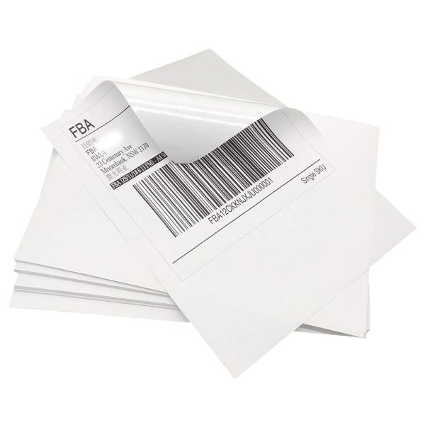 Waterproof A4 Label Stickers - Customizable Size Self Adhesive Labels with Strong Adhesive for Printing