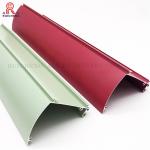 Anodizing Aluminum Curtain Wall System , 10mm Ceiling Mounted Curtain Track