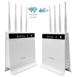 OEM CAT4 CAT6 32 Users Dual Band 4G LTE WIFI Router Unlock 1200mbps Band Lock
