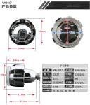 CH27 2.5inch Round Crystal angel eye Bixenon Car hid xenon projector kit