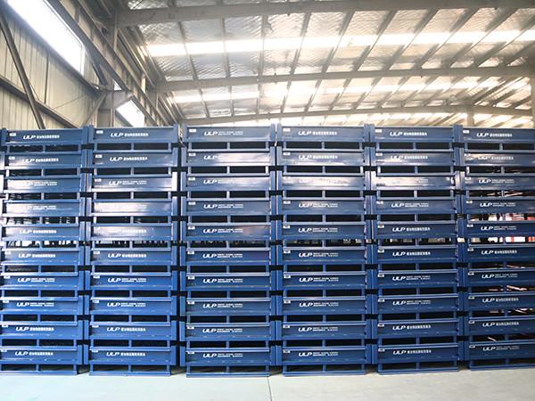 Powder Coated Galvanized Steel Cage Load Bearing Capacity Foldable Pallet Cage
