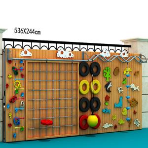 China NO Inflatable Custom Kids Climbing Wall for Outdoor Play in Park and Yard wholesale
