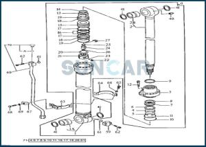 China DEERE 4369892 Arm Cylinder Seal Repair Service Kits for Excavator 490E wholesale