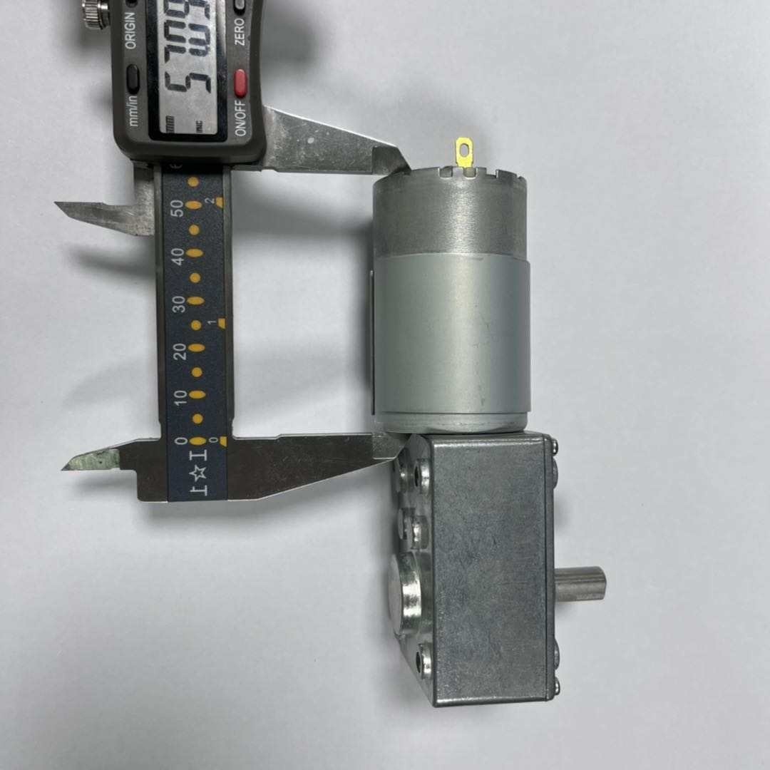 DC 12V 24V High Torque Worm Geared Motor Low Speed 12-470RPM