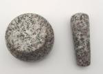 Culinary Stone Mortar And Pestle , Deep Granite Mortar And Pestle Diameter 9 cm