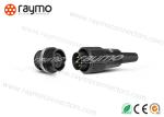 " Nickel Plated Screw Steel Circular Power Connector Touch Proof Plastic Housing