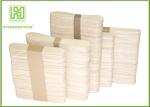 Well Polished Disposable Birch Ice Cream Wooden Spoon For Ice Cream / Yogurt