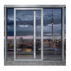China High Rising Building Aluminium Exterior Doors 0.8mm Thickness French Standard wholesale