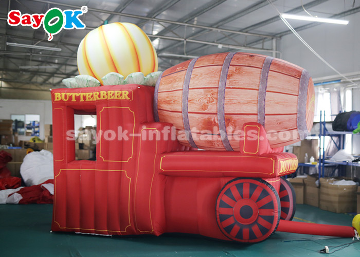 High Air Tightness Inflatable Holiday Decorations Halloween Pumpkin Carriage
